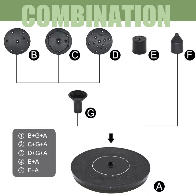Suretops™ Solar Water Fountain