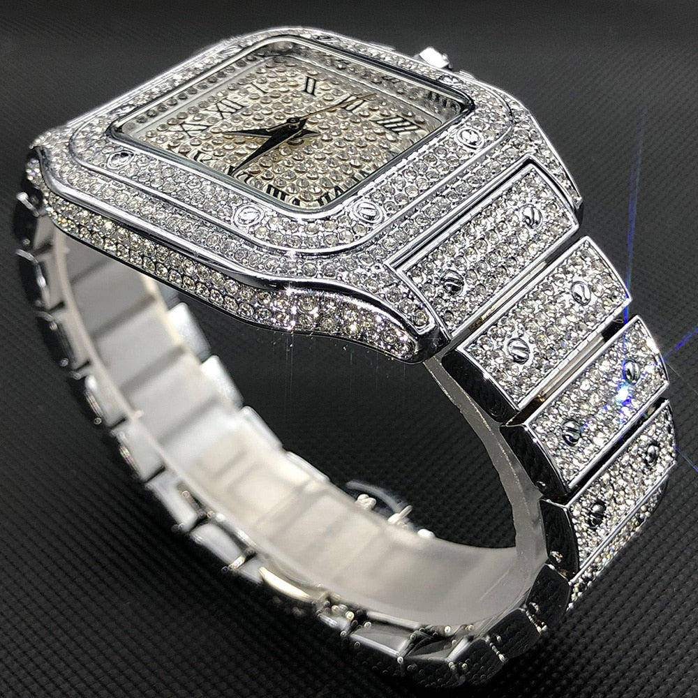 Ice Out Square Luxury Watch For Men
